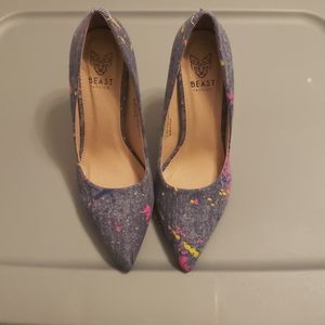 Denim paint splatter pump